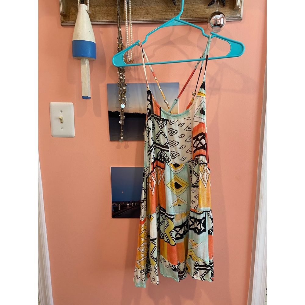 Billabong Colorful Aztec Print Sun Dress/ Cover Up